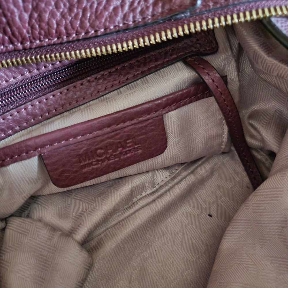 Euc Michael Kors Mckenna Leather Shoulder Bag Purse - Picture 15 of 15